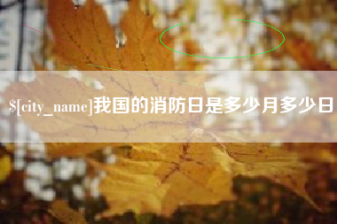 日土我国的消防日是多少月多少日