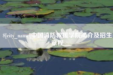 日土中国消防救援学院简介及招生章程