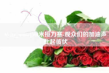 日土500米接力赛-观众们的加油声此起彼伏