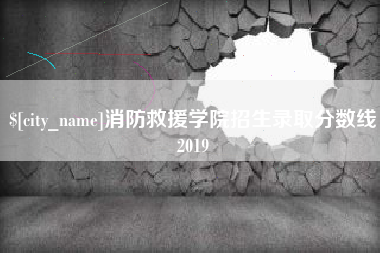 日土消防救援学院招生录取分数线2019