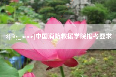 日土中国消防救援学院报考要求