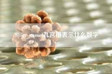 日土九宫格表示什么数字