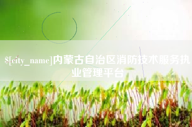 日土内蒙古自治区消防技术服务执业管理平台