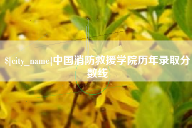 日土中国消防救援学院历年录取分数线