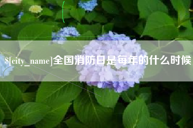 日土全国消防日是每年的什么时候