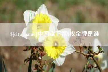 日土中国拿下第9枚金牌是谁
