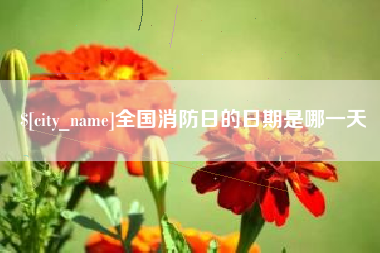 日土全国消防日的日期是哪一天