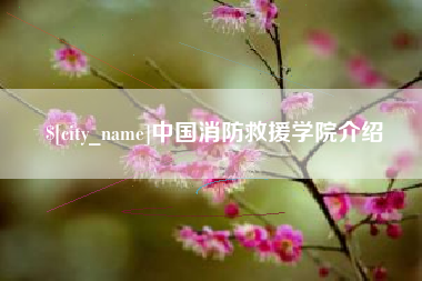日土中国消防救援学院介绍