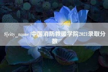 日土中国消防救援学院2021录取分数
