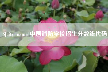 日土中国消防学校招生分数线代码
