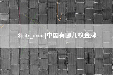 日土中国有哪几枚金牌