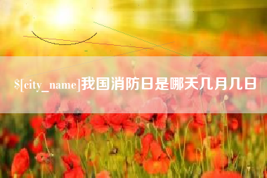 日土我国消防日是哪天几月几日