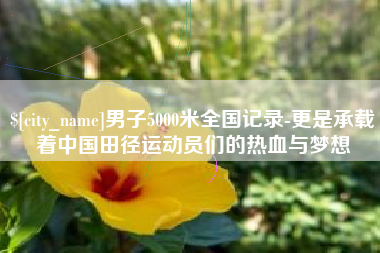 日土男子5000米全国记录-更是承载着中国田径运动员们的热血与梦想