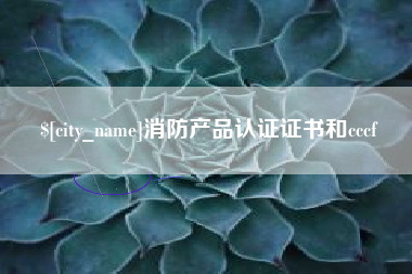 日土消防产品认证证书和cccf