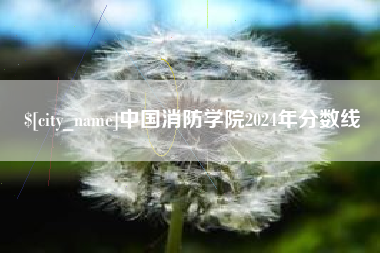 日土中国消防学院2024年分数线