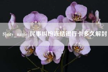 日土民事纠纷冻结银行卡多久解封