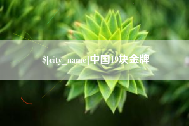 日土中国19块金牌