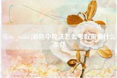 日土消防中控证怎么考取需要什么条件
