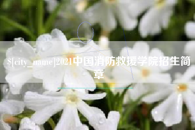 日土2021中国消防救援学院招生简章