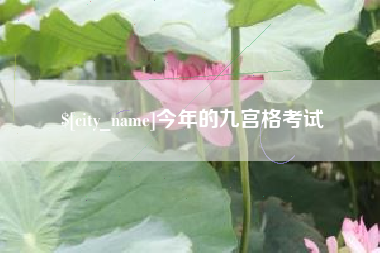 日土今年的九宫格考试
