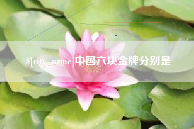 日土中国六块金牌分别是